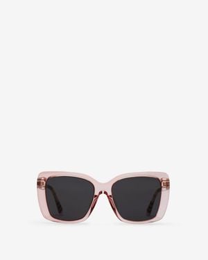 Burberry Tubular Check Square Sunglasses - Black