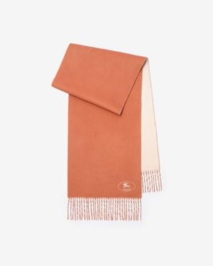 Burberry Knight Cashmere Scarf - Orange