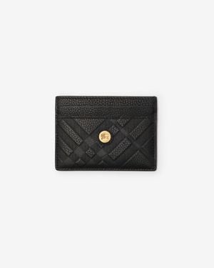 Burberry Embossed Check Card Case - Schwarz