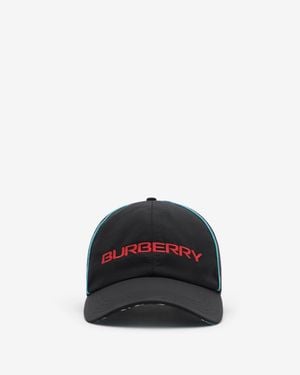 Burberry London Map Nylon Baseball Cap - Schwarz