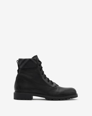 Burberry Leather Durham Boots - Black