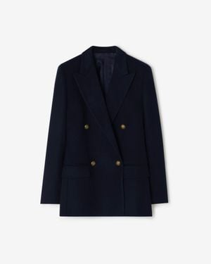 Burberry Cashmere Tailored Jacket - Bleu
