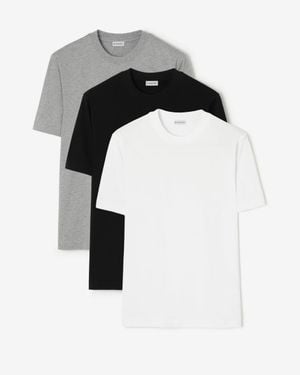 Burberry Three-Pack Cotton T-Shirt - Schwarz