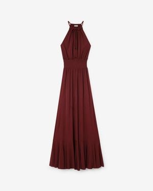 Burberry Viscose Jersey Dress - Red