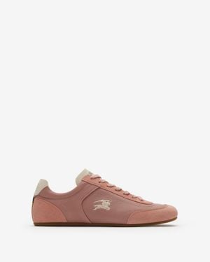 Burberry Leather Knight Runner Sneakers - Pink