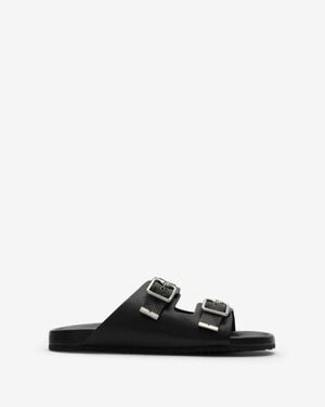 Burberry Leather Urchin Sandals - Black