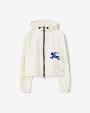 Burberry Cropped Nylon Jacket - White