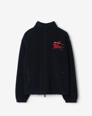 Burberry Ekd Wool Cashmere Blend Fleece - Schwarz