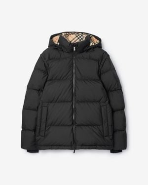 Burberry Detachable Sleeve Bideford Puffer Jacket - Black