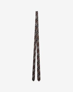 Burberry Skinny Check Silk Tie - Multicolor