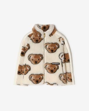 Burberry Childrens Thomas Bear Fleece Jacket - Natural