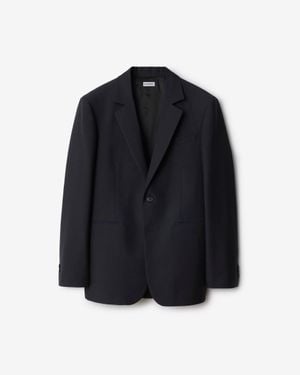 Burberry Wool Tailored Jacket - Blue