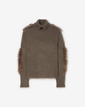 Burberry Mohair Wool Blend Jumper - Braun