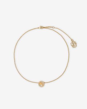 Burberry Knight Pavé Necklace - Mettallic