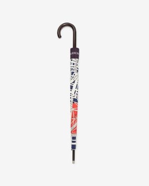 Burberry Map Walking Umbrella - White