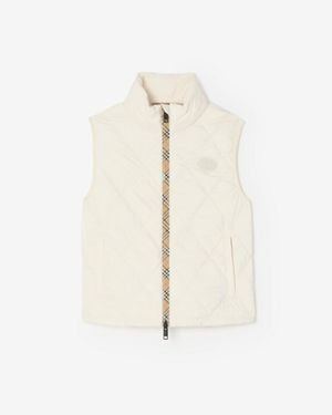 Burberry Packable Quilted Nylon Cheswick Gilet - White