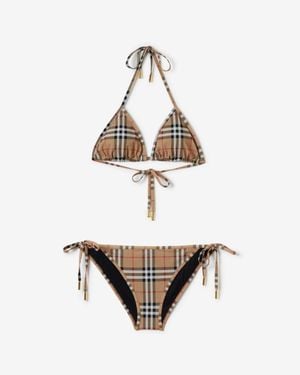 Burberry Check Bikini - Metallic