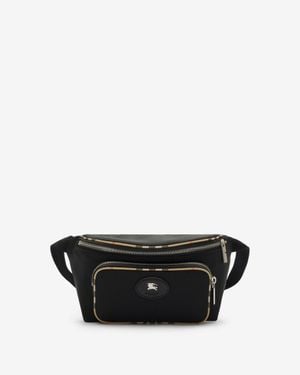 Burberry Check Trim Belt Bag - Noir