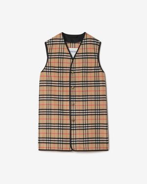Burberry Check Wool Cashmere Warmer - Brown