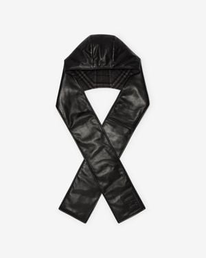 Burberry Leather Hooded Scarf - Schwarz