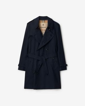 Burberry Mid-Length Kensington Heritage Trench Coat - Blau