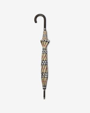 Burberry Check Walking Umbrella - Metallic