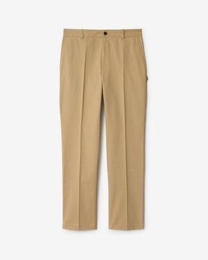 Burberry Cotton Chinos - Natural