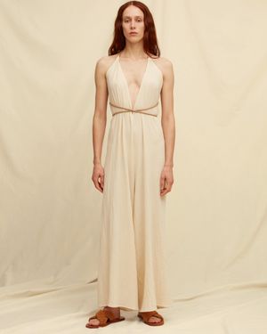 Caravana Pakkun Jumpsuit Artisanal Cotton - Natural