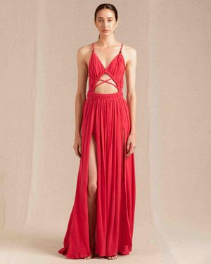 Caravana Kimi Maxi Dress Cotton Gauze - Pink