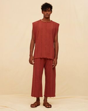 Caravana Jepajal Shirt Artisanal Cotton - Red