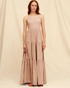Caravana Xmuuts Dress Artisanal Cotton - Natural