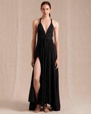 Caravana Hera Dress Artisanal Cotton - Black