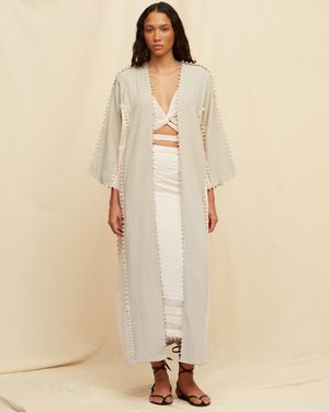 Caravana Yuuch Lines Vest Cotton Jute - Natural