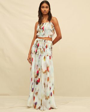 Caravana Inara Bandeau Top Lyocell Ramie - Green