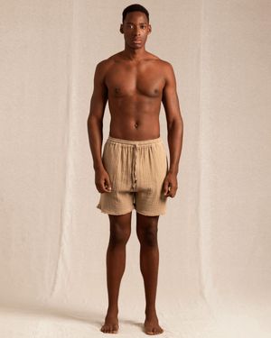 Caravana Balam Ku Shorts Cotton Jute - Natural