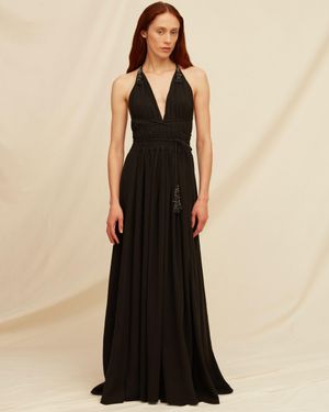 Caravana Batab Dress Artisanal Cotton - Black