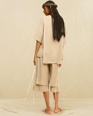 Caravana Ikaros Short Linen Cupro - Natural