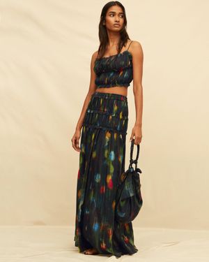 Caravana Inara Bandeau Top Lyocell Ramie - Green
