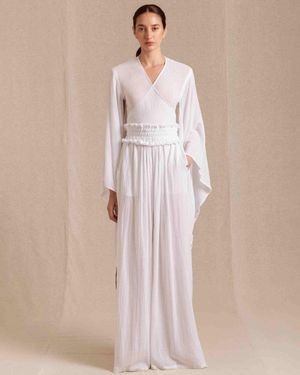 Caravana Hix Trousers Cotton Gauze - Natural