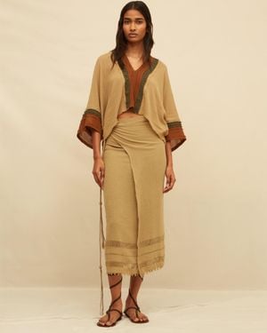 Caravana Tupi Top Cotton Gauze - Brown