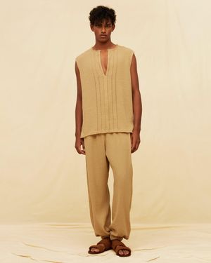 Caravana Senan Trousers Cotton Jute - Brown