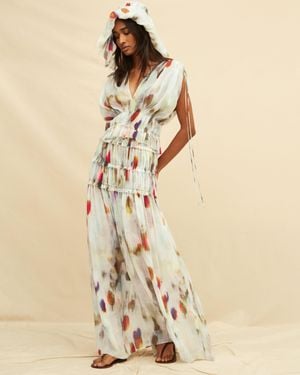 Caravana Zorya Blouse Lyocell Ramie - Green
