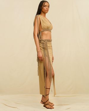 Caravana Zian Top Cotton Voile - Brown
