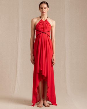 Caravana Ayikal Dress Cotton Gauze - Red