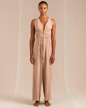 Caravana Pakkun Jumpsuit Artisanal Cotton - Natural