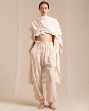 Caravana Sibinche Trousers Artisanal Cotton - Natural