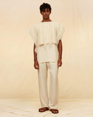 Caravana Lorien Trousers Linen Cupro - Natural