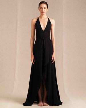 Caravana Pakaku Dress Artisanal Cotton - Black