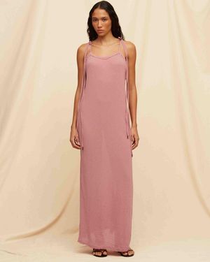 Caravana Konik Maxi Dress Cotton Gauze - Pink