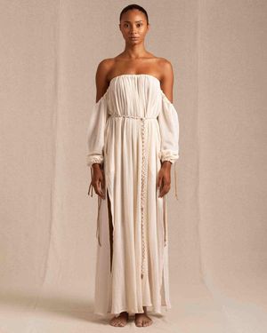 Caravana Kikab Dress Cotton Gauze - Natural